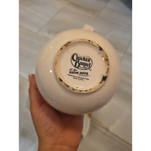 Snowman Ceramic Serving Dish Set 4 Pieces Holiday Christmas Bowls Platte - Picture 13 of 16